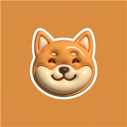 Shiba dog sticker