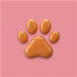 Paw print sticker
